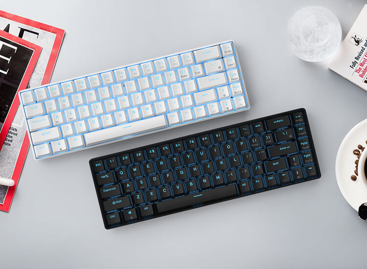 RK837 (RK G68) remplaçable à Hot 65% Clavier mécanique - Zwart