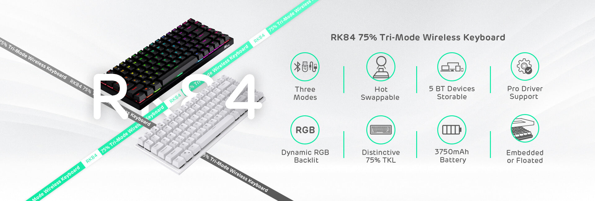 80% RGB Mechanical Gaming Keyboard Open-Box