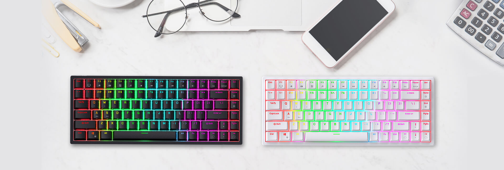 80% RGB Mechanical Gaming Keyboard Open-Box