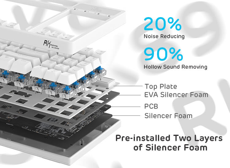 rk87 Compact mechanical Keyboard 75% mechanical keyboard