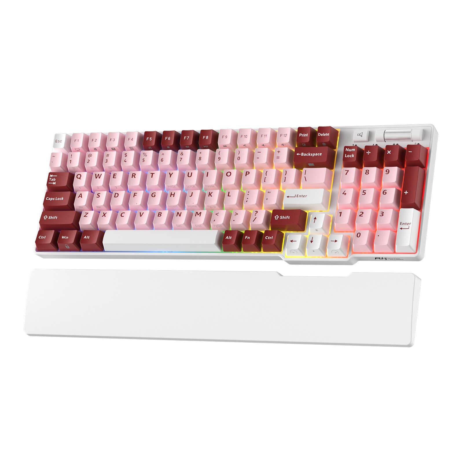RK ROYAL KLUDGE RK96 RGB Limited Ed, 90% 96 Keys Wireless Triple Mode BT5.0/2.4G/USB-C Hot Swappable Mechanical Keyboard w/Wrist Rest, Software Support & Massive Battery