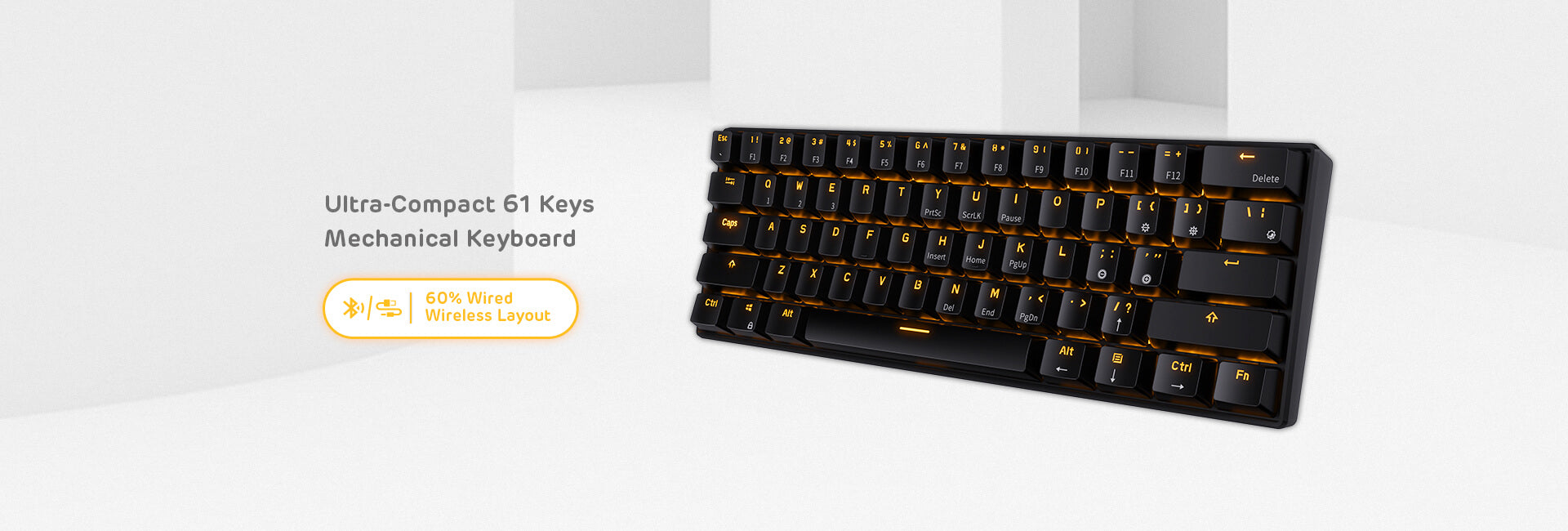 rk61 black 60 keyboard (Open-box)