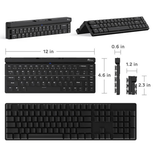 Wireless Bluetooth Mechanical Keyboard with White Backlit