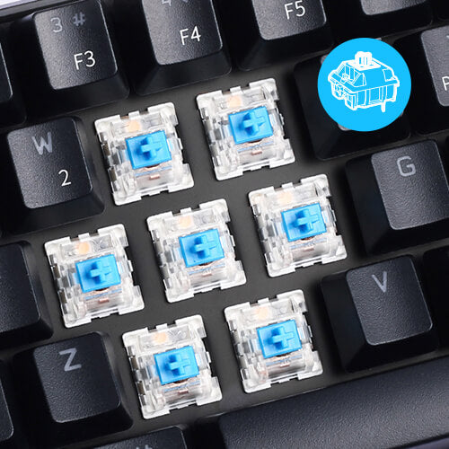 rk61 60 keyboard blue switches (Open-box)
