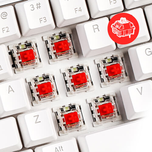 rk61 gaming keyboard with red switches (Open-box)