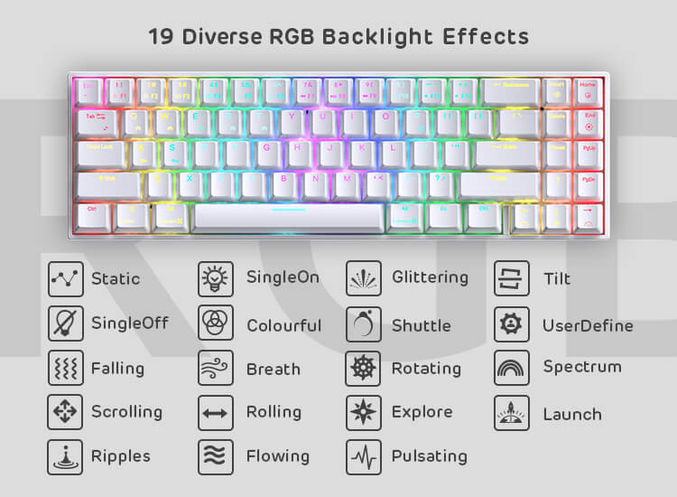 RK71 70% RGB Wireless Mechanical Gaming Keyboard