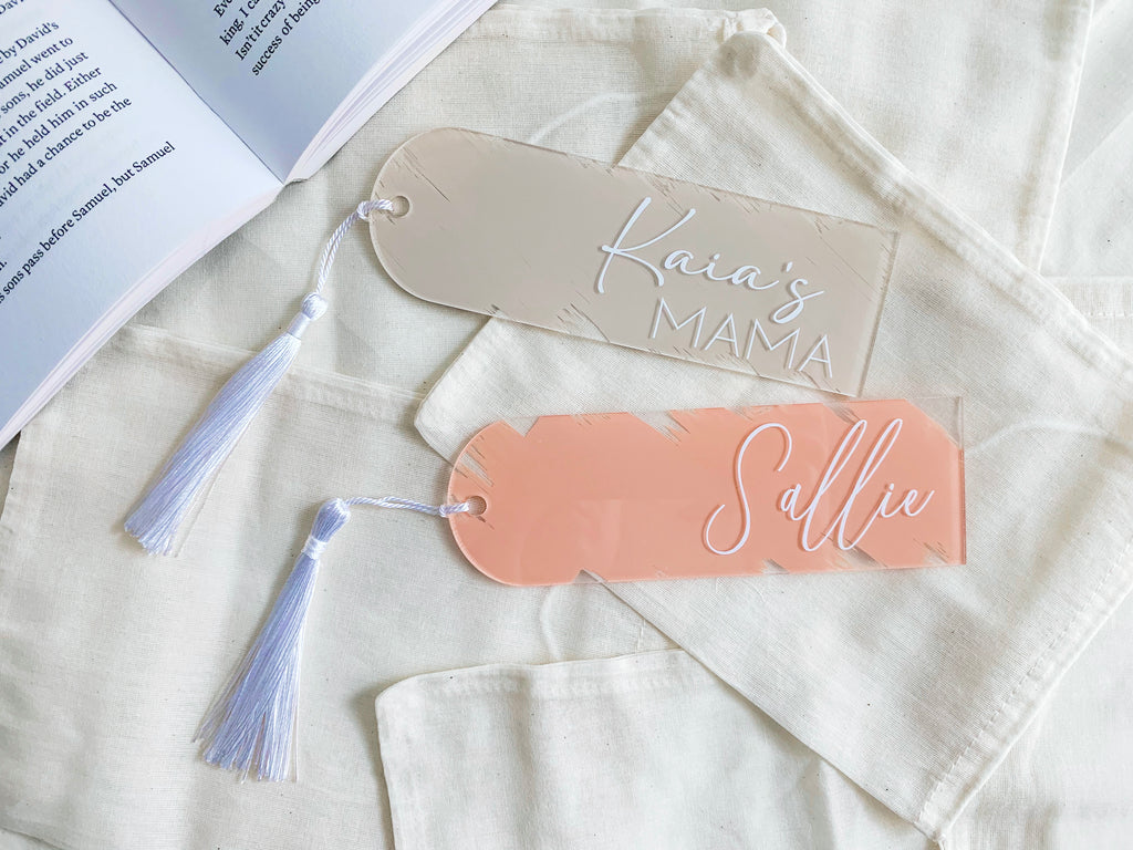 Personalized Acrylic Bookmark – Fabi Design Studio