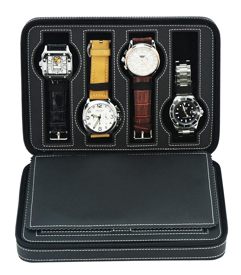 Decorebay Travel Size Luxury Leather Watch Jewelry Box Gift (Be Mine)