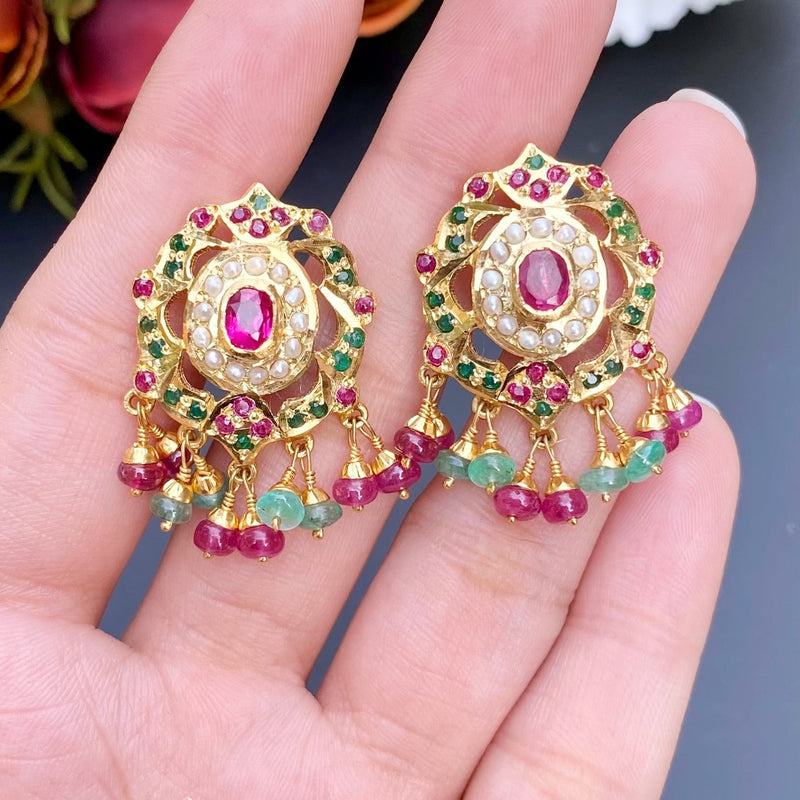 Buy WHITE STONE MULTI Surya Chandra Indian Jewelry Sun Moon Online in India   Etsy