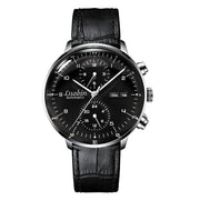 Men's Fashion Stainless Steel And Leather Watches
