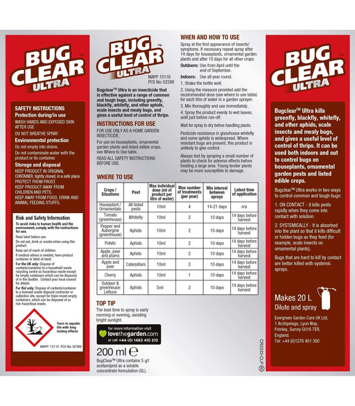 Bugclear Ultra Vine Weevil Killer 480ml – Blue Diamond Garden Centre Ltd