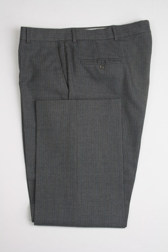 Vintage John Weitz Gray Wool Pinstripe 3 Piece suit 42 R Monkey Suit ...