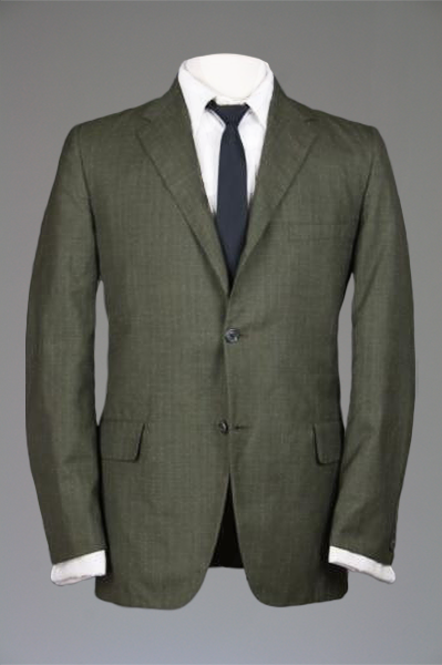 Vintage 60s Olive Green Wool Pinstripe Trad Ivy Blazer/Sportcoat 40 R ...