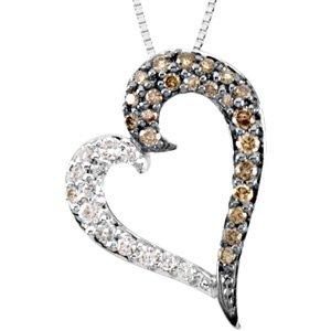 1/4 CTW Diamond Heart 18" Necklace