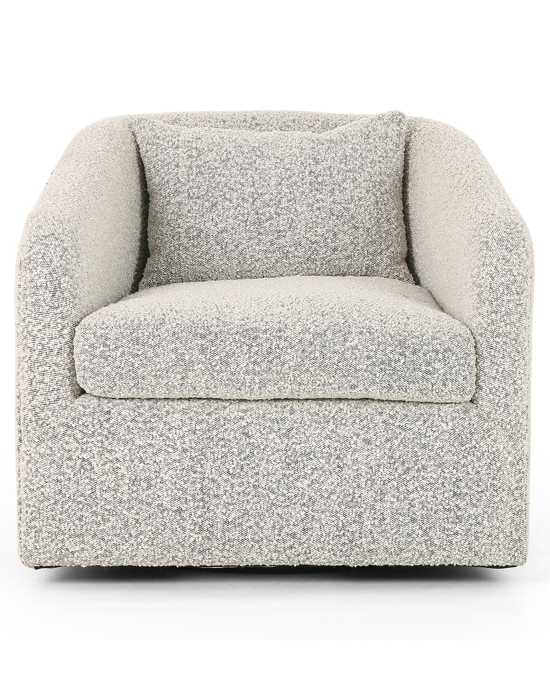 swivel boucle chair