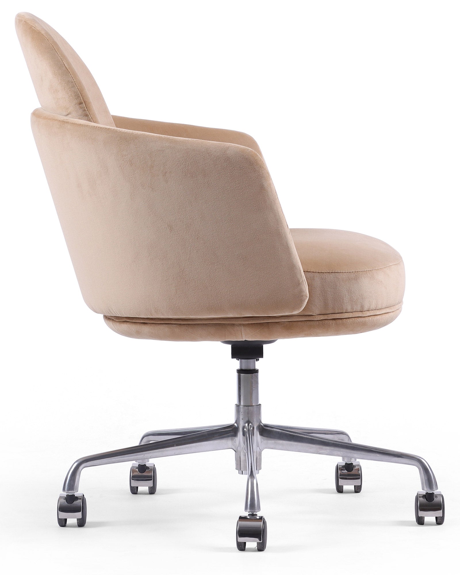 eimet dusky rose velvet office chair