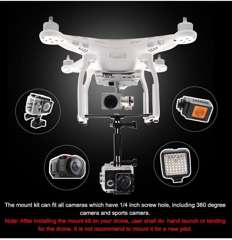 dji phantom 3 standard gopro mount