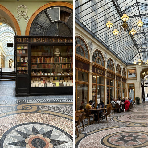 Galerie Vivienne covered Passage Paris when it rains