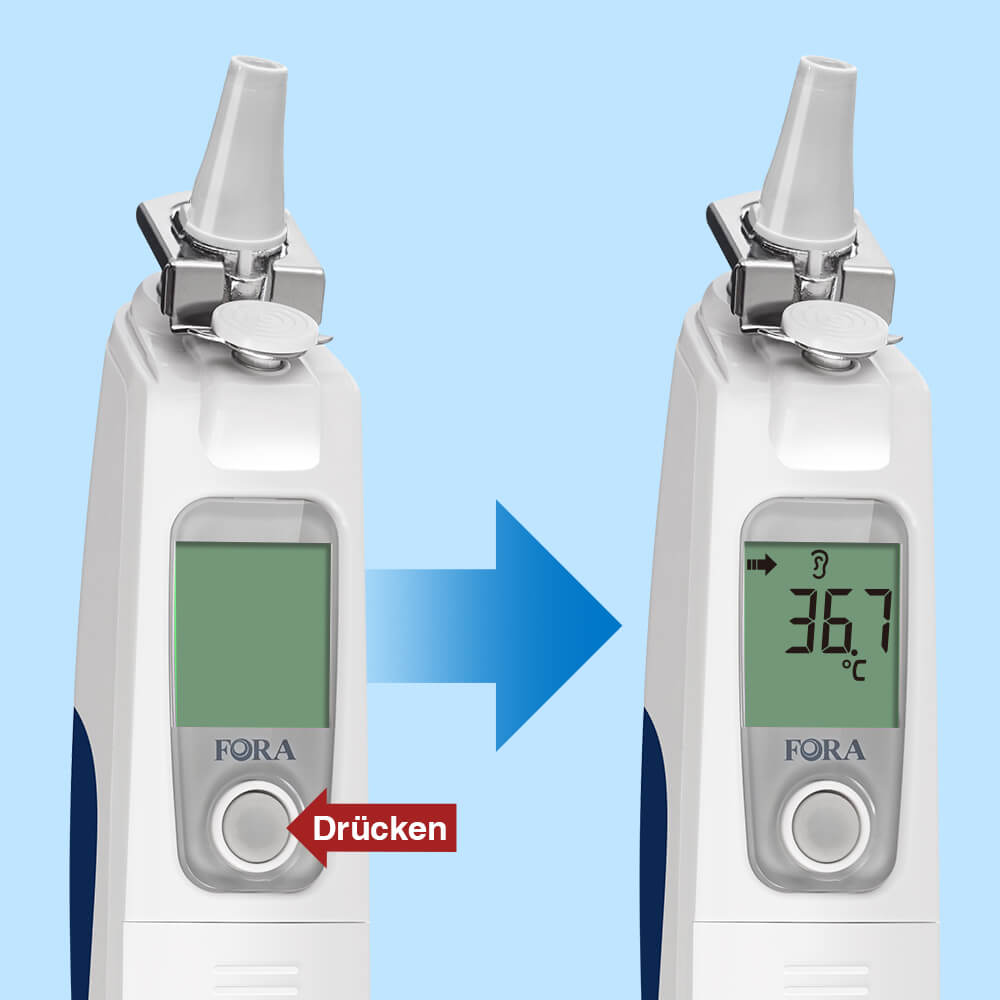 FORA Medical-Grade Bluetooth IR20b Ear Thermometer