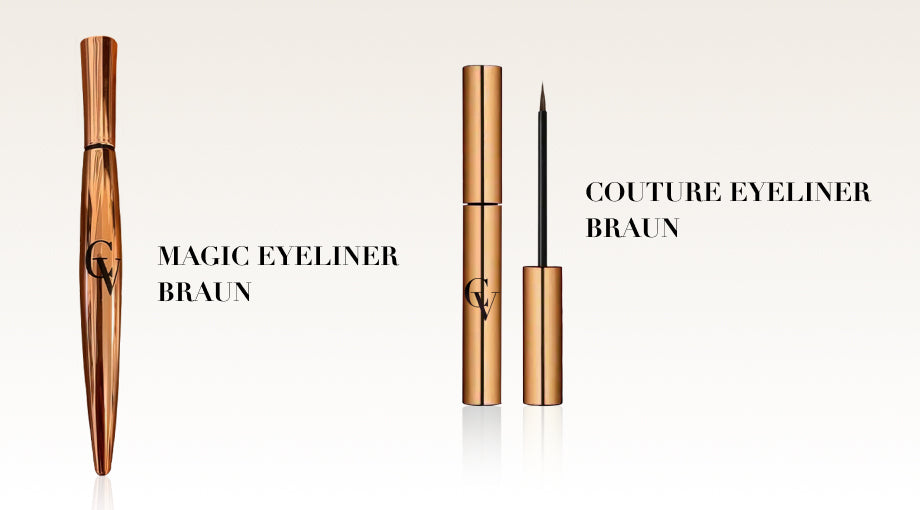 Nuestro Magic Eyeliner Brown de edición limitada y nuestro Eyeliner Brown de edición limitada Couture