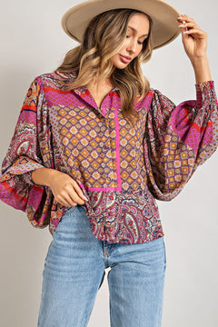 The Kathryn Printed Blouse