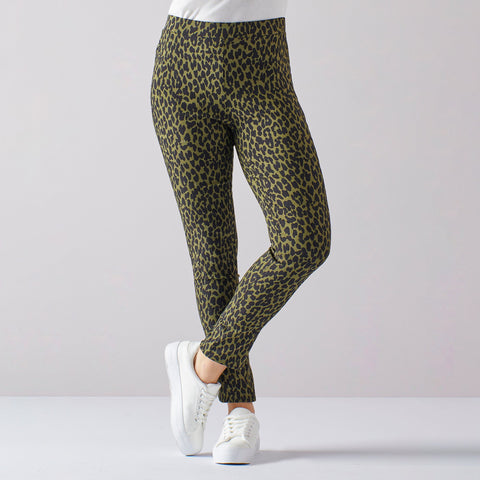 Stretch Blend Bengaline Pants, Crop Pants