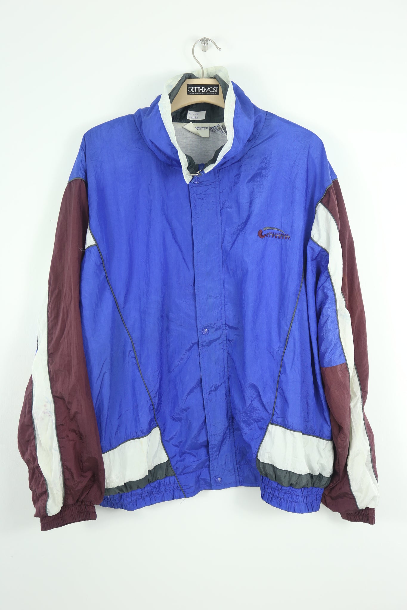 JK031 Vintage 90s Givenchy activewear windbreaker jacket (1X) – GETTHEMOST  STORE