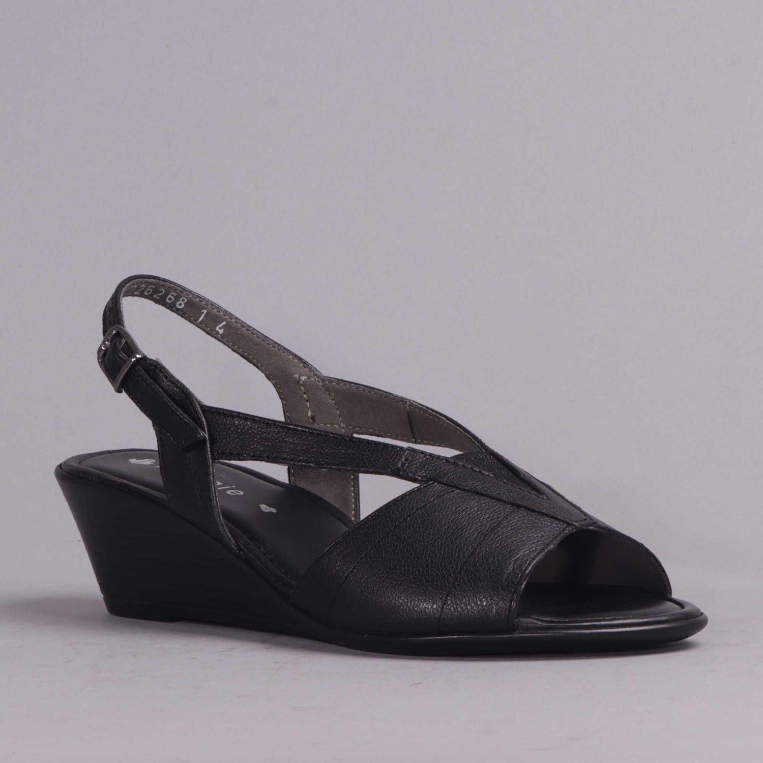 Slingback Wedge Sandal in Black - Froggie ZA your step, our shoes ...