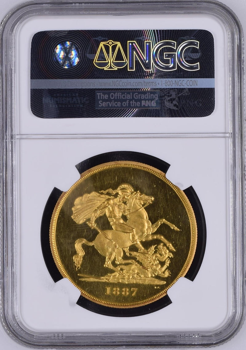 2003年ゴールデンジュビリー 即位50周年記念 NGC PF70UC 5ポンド銀貨