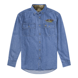 Wright Bottomland Bachelors Shirt | Denim - The Mossy Oak Store