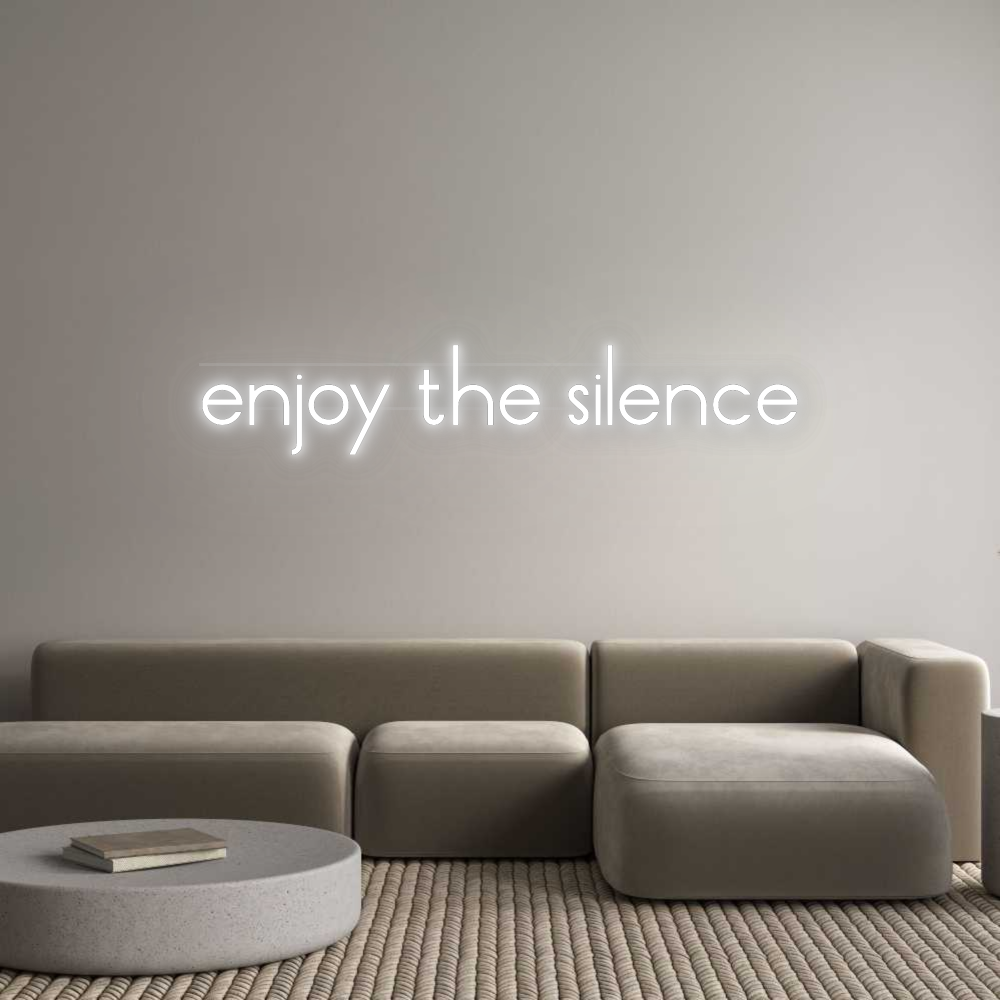  Personalisiertes Neonschild: enjoy the sil...