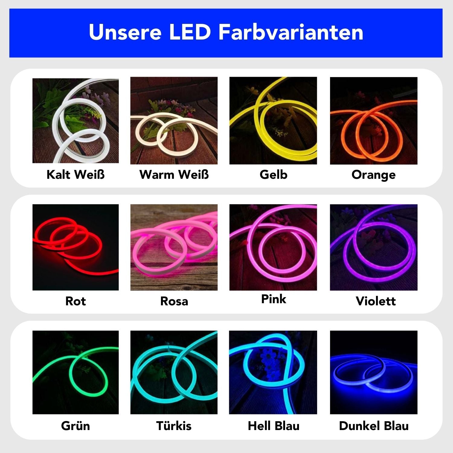 "Now or Never" LED Neonschild