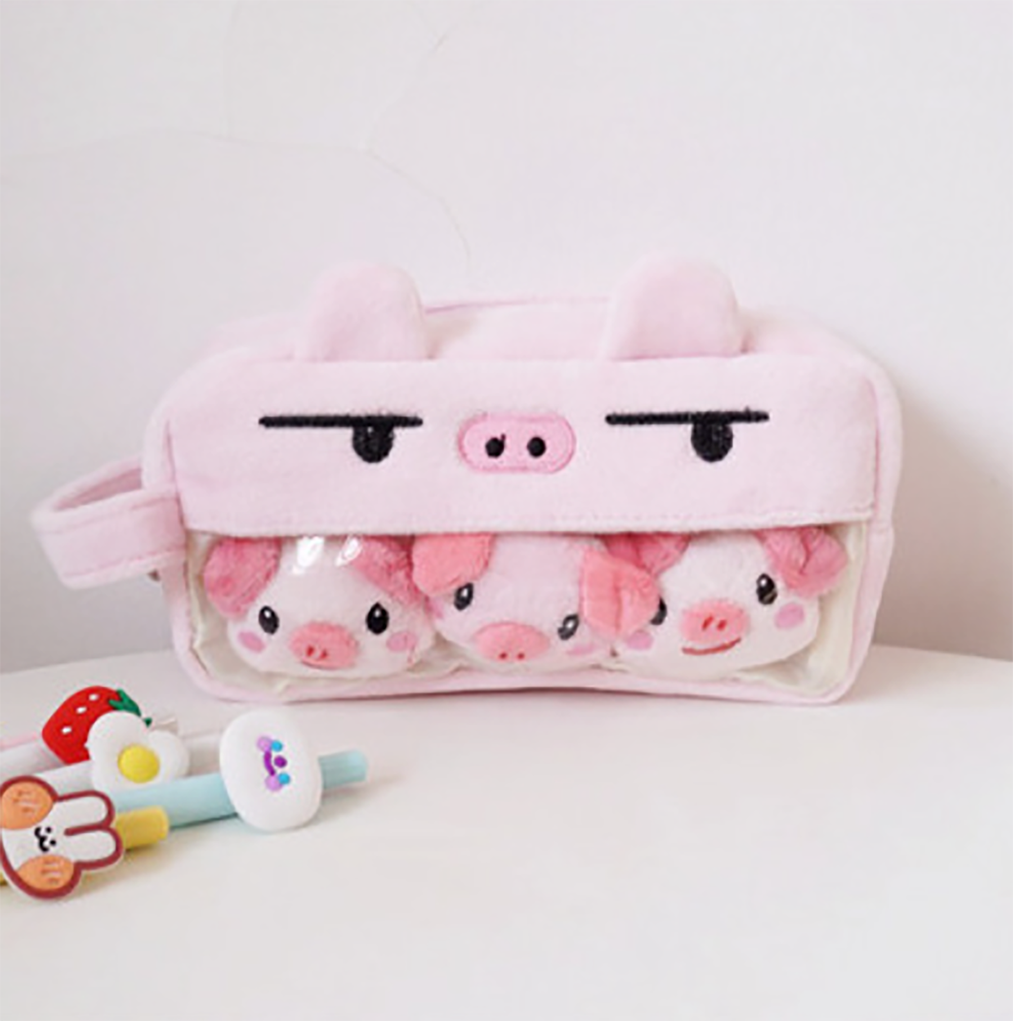 Kawaii Cute Animal Rabbit Bear Pencil Case