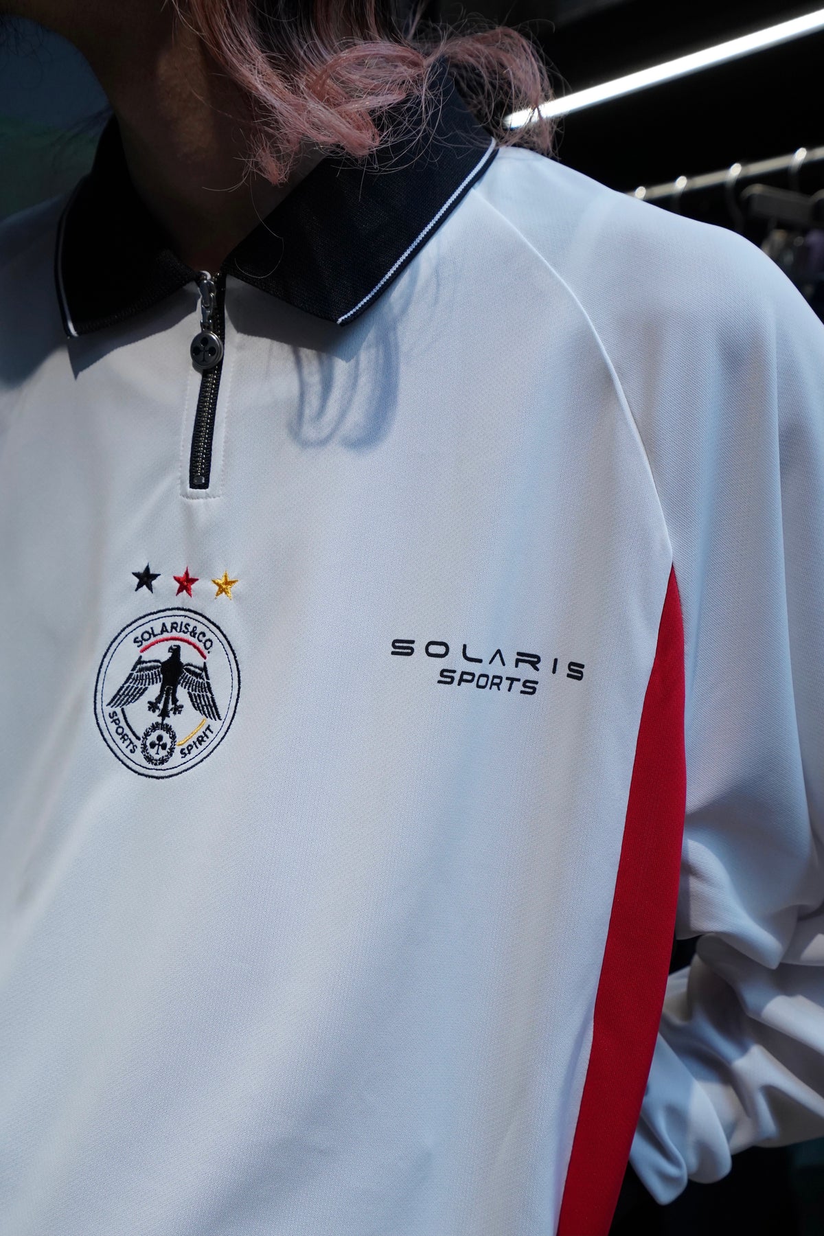 SOLARIS&Co.(ソラリスアンドコー)のL/S FOOTBALL SHIRT(WHITE