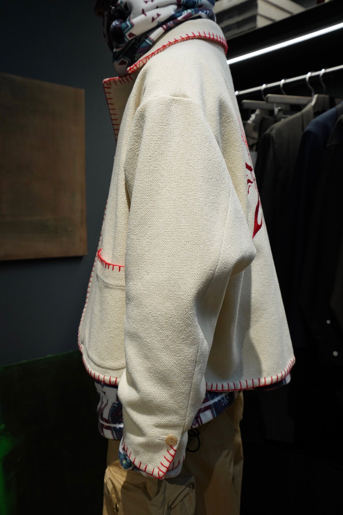 ラッピング不可】 Urig ZWEIREIHER JACKET(WHITE) スタジャン