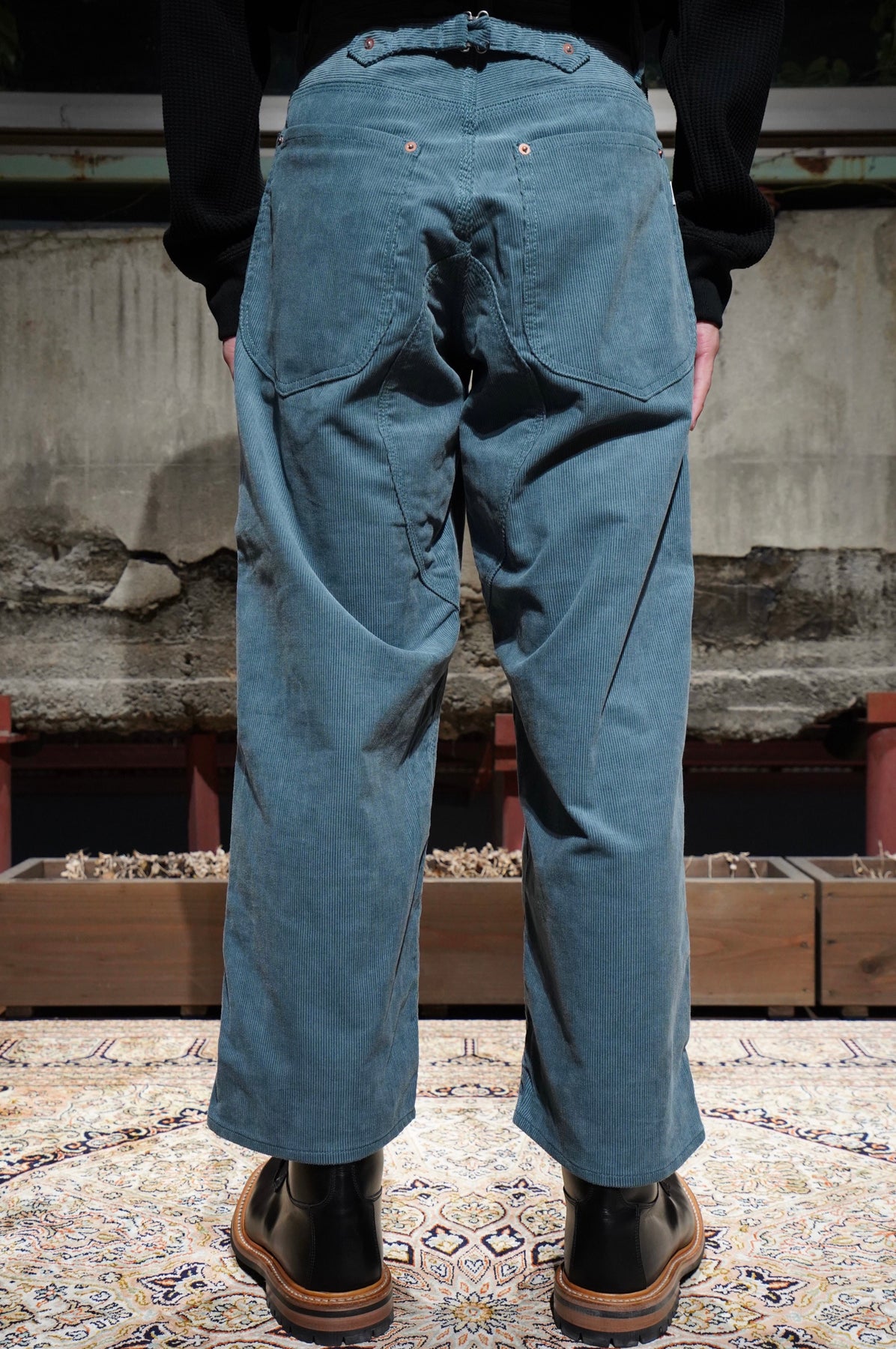 SUGARHILL（シュガーヒル）のCORDUROY DOUBLE KNEE DENIM PANTS(BLUE