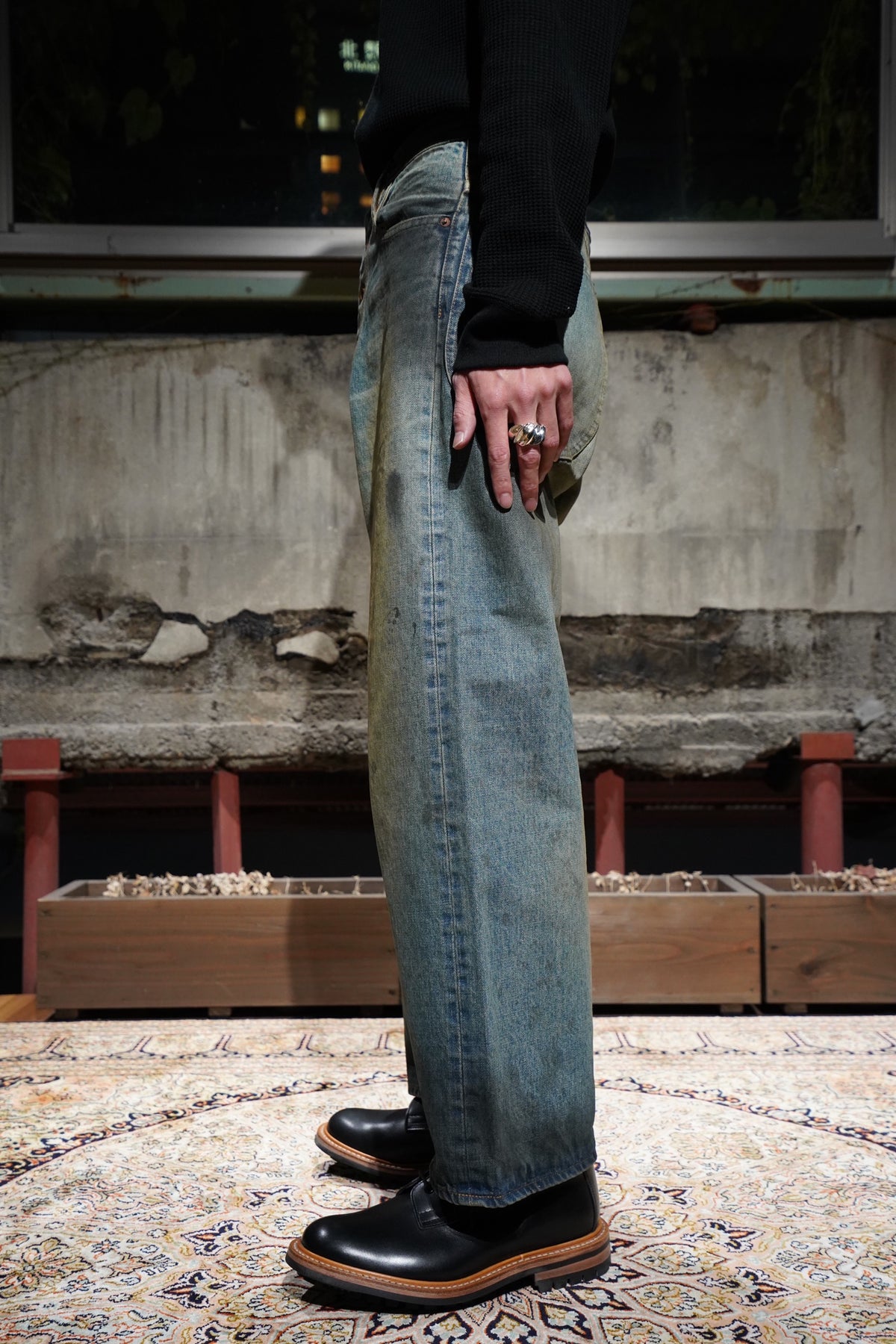 SUGARHILL(シュガーヒル)のOILED FADE DENIM PANTS(デニム)の通販