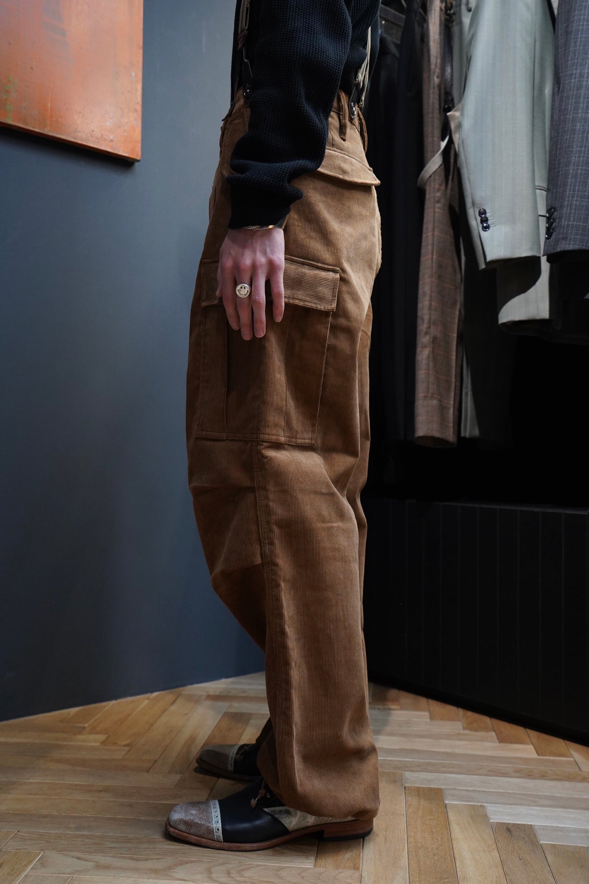 シルバーピーチ SUGARHILL 22ss CORDUROY ARMY CARGO PANTS | labiela.com