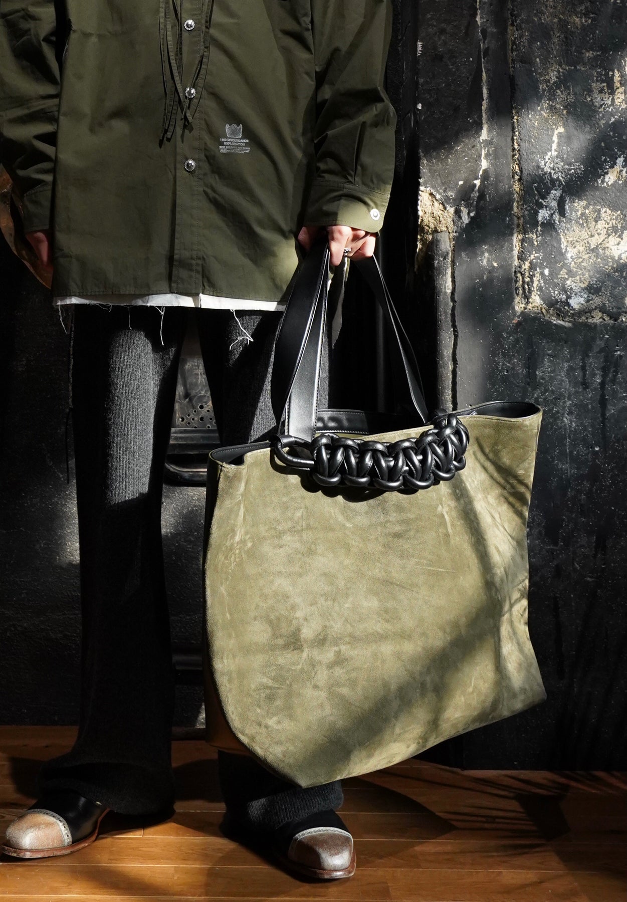 SAGAN VIENNA(サガン・ヴィエンナ)のPAZAR TOTE BAG XL(OLIVE)(トート