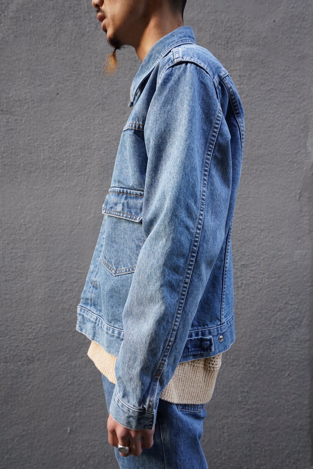 Allege Bleaching Denim Blouson デニムジャケット アレッジ