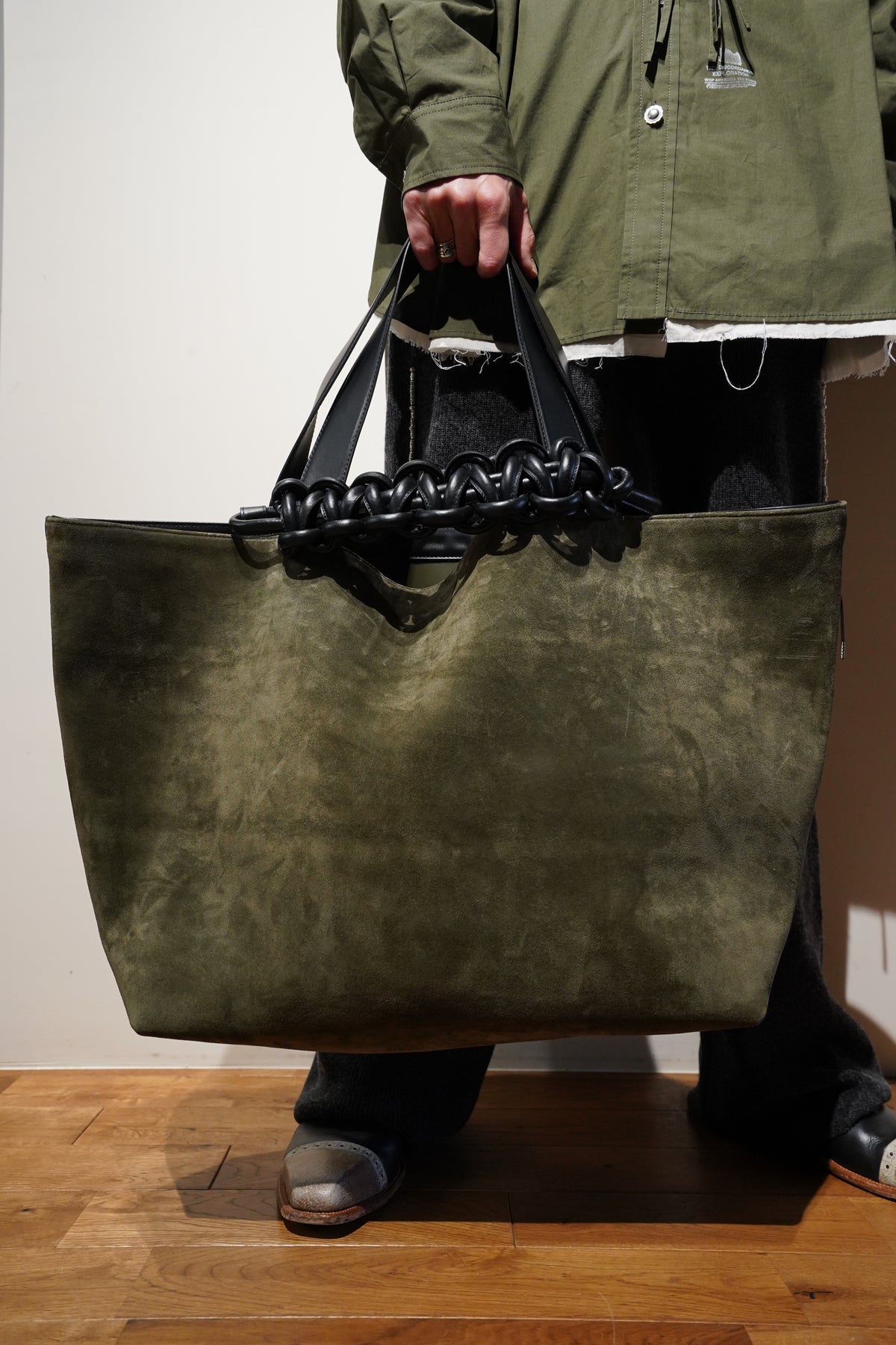 SAGAN VIENNA(サガン・ヴィエンナ)のPAZAR TOTE BAG XL(OLIVE)(トート