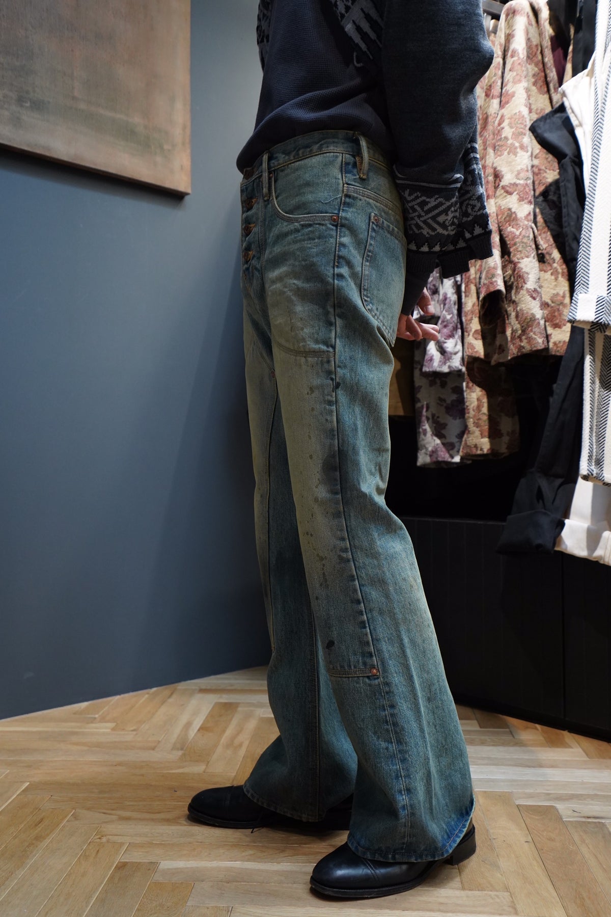 超人気高品質超人気高品質SUGARHILL Faded Bell Bottom Denim Pants