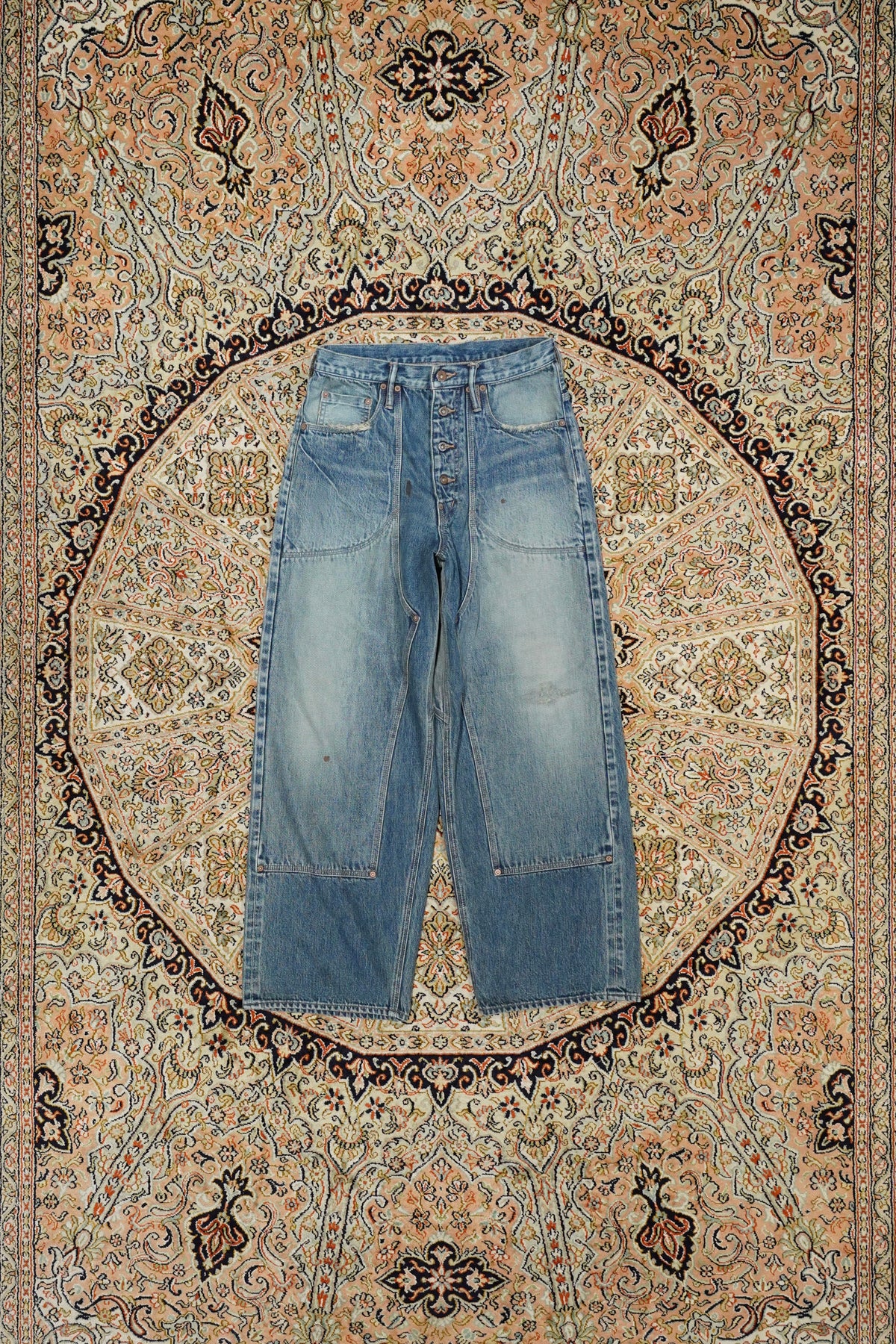 SUGARHILL（シュガーヒル）のFADED DOUBLE KNEE DENIM PANTS PRODUCTED