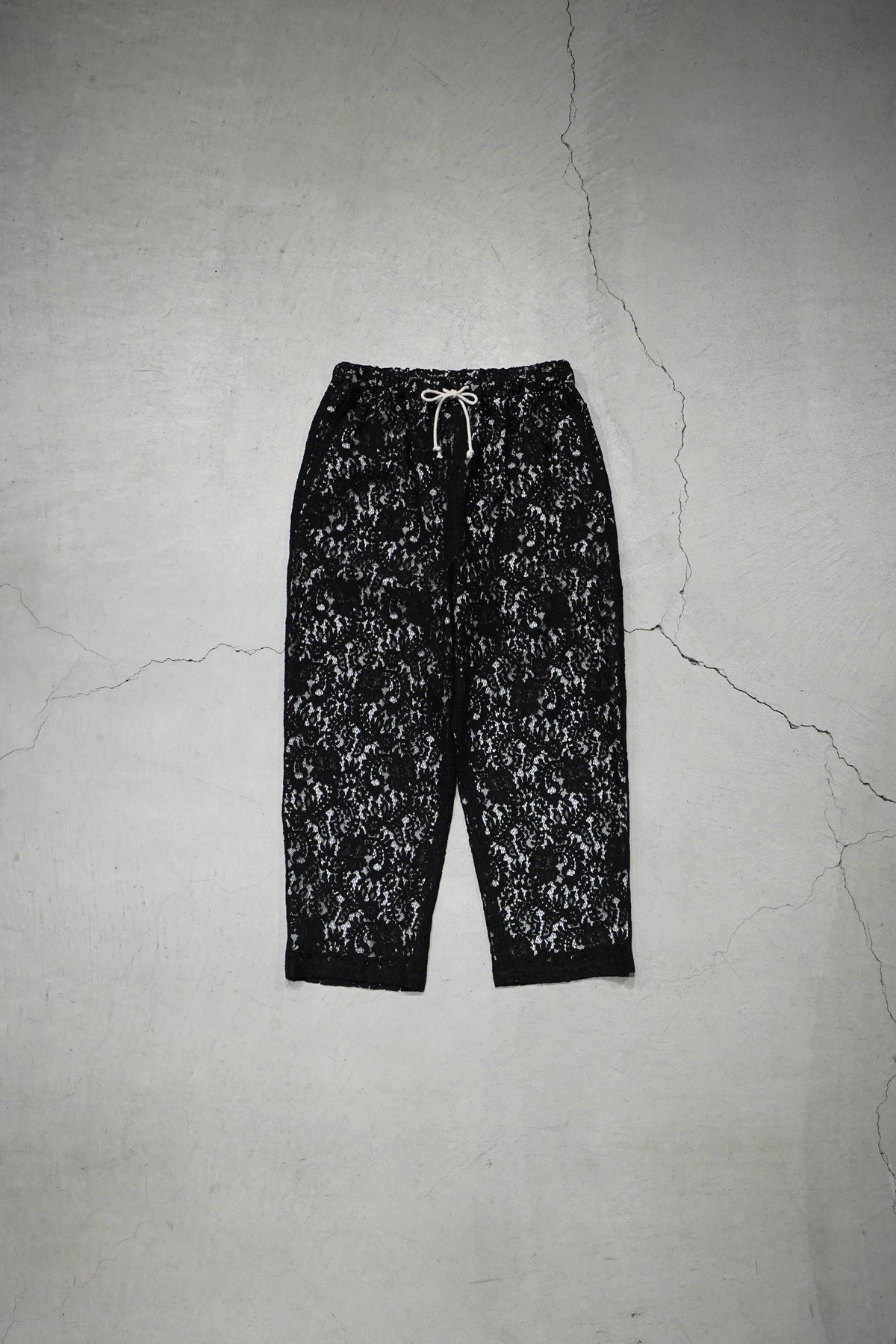 Urig(ウーリッヒ)のLACE EASY F/L PANTS(BLACK)(パンツ)の通販