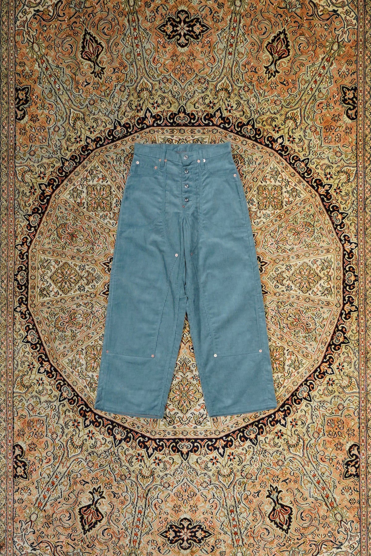 SUGARHILL（シュガーヒル）のCORDUROY DOUBLE KNEE DENIM PANTS(BLUE