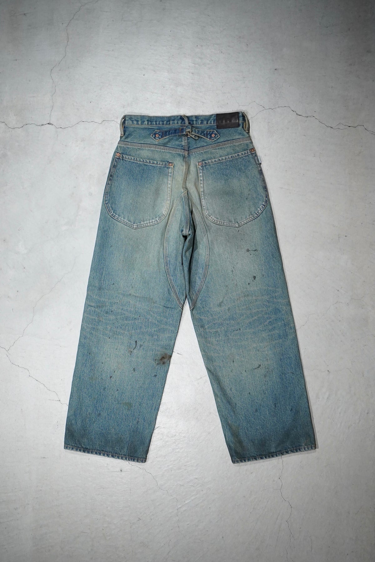 SUGARHILL（シュガーヒル）のOILED FADE DOUBLE KNEE DENIM PANTS