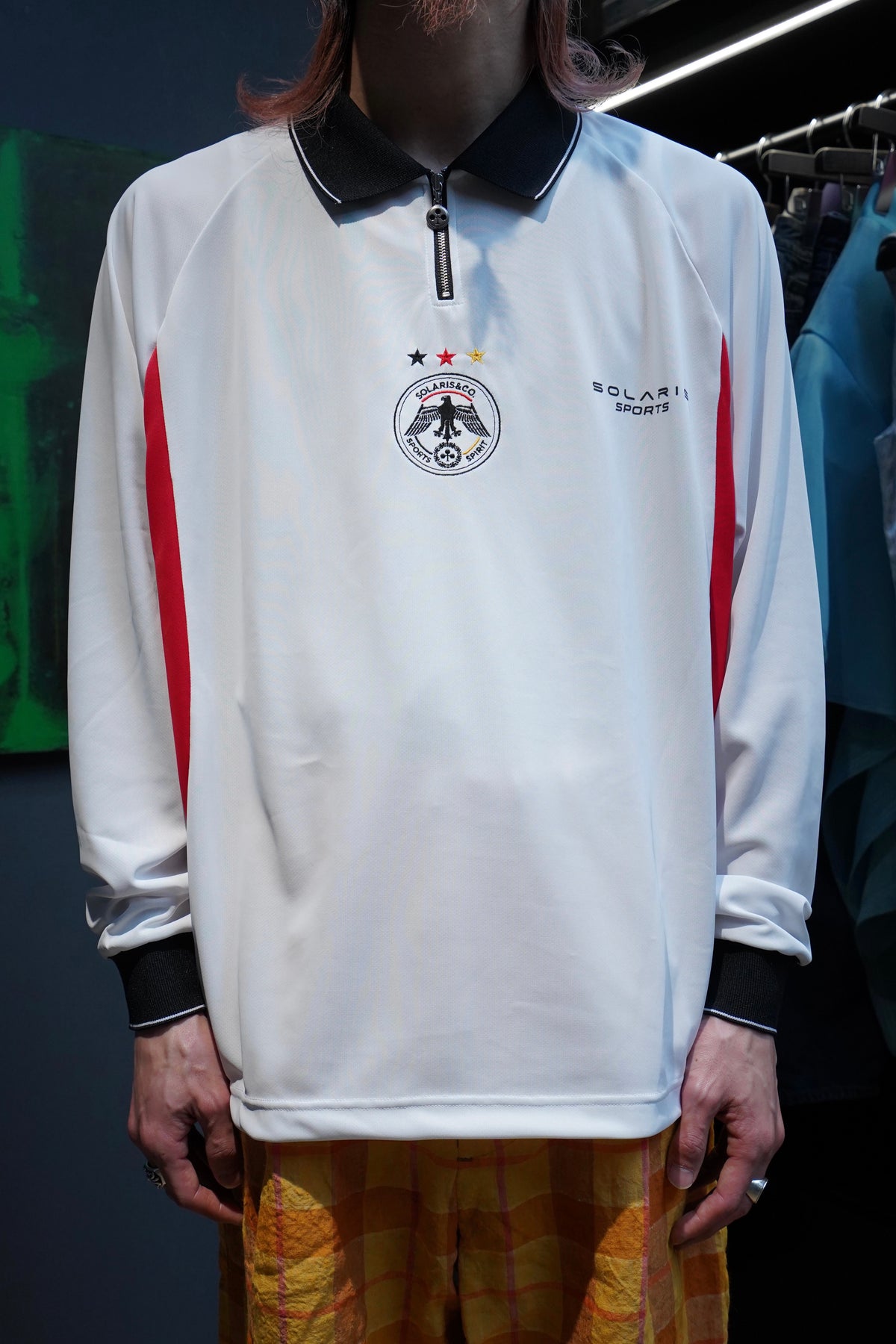 SOLARIS&Co.(ソラリスアンドコー)のL/S FOOTBALL SHIRT(WHITE