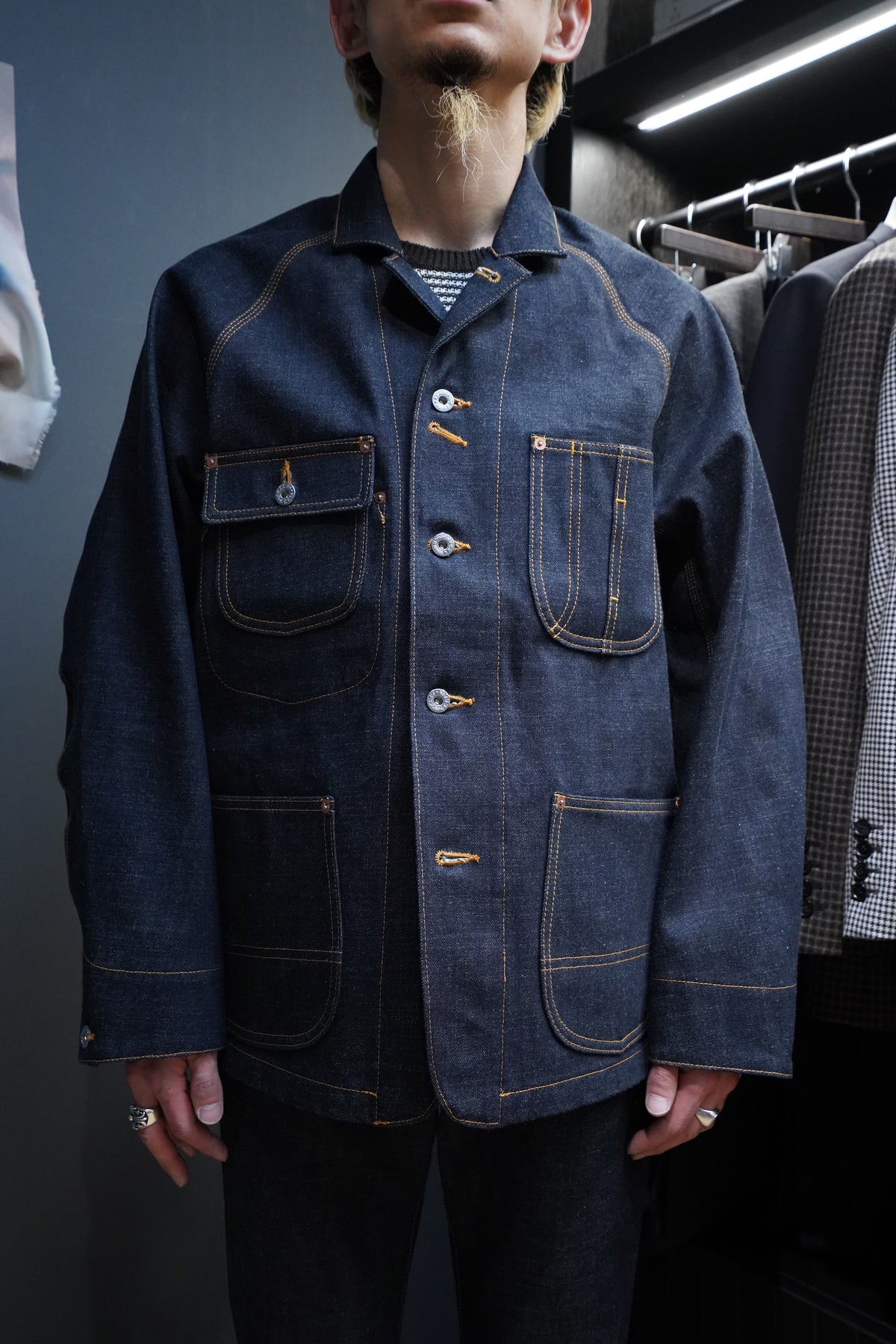 スタイリッシュシンプル sugar hill classic denim jacket size3