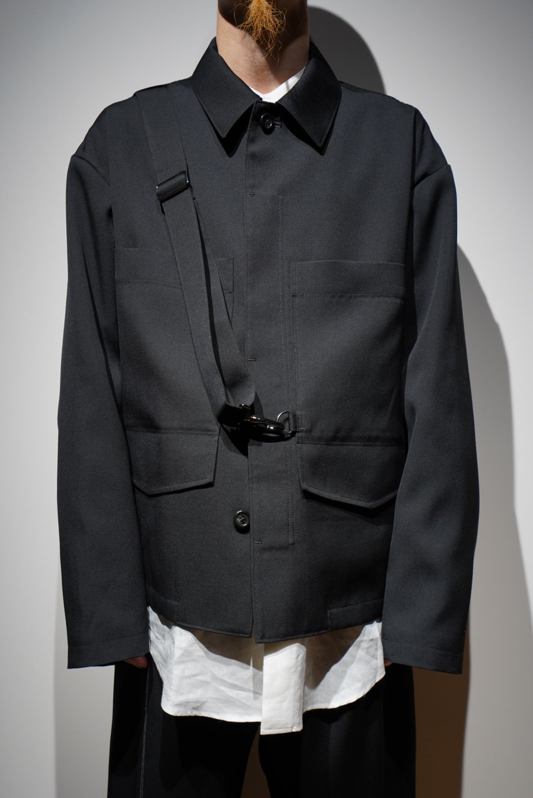 UJHO 21ss Sash Belt Blouson (BLACK) odmalihnogu.org