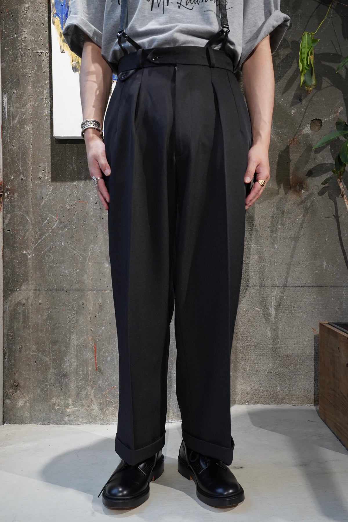 Solaris\u0026Co. 2TUCK STRAIGHT TROUSERS | labiela.com